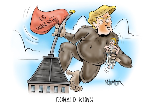 Cartoon: Donald Kong (medium) by Mirco Tomicek tagged donald,trump,joe,biden,us,uswahl,wahl,wahlen,wahlsieg,sieger,wahlsieger,wahlkampf,usa,amerika,president,präsident,präsidentschaftswahl,demokraten,staaten,wahlurne,wahlmänner,anfechten,king,kong,election,karikatur,pressekarikatur,mirco,tomicek,donald,trump,joe,biden,us,uswahl,wahl,wahlen,wahlsieg,sieger,wahlsieger,wahlkampf,usa,amerika,president,präsident,präsidentschaftswahl,demokraten,staaten,wahlurne,wahlmänner,anfechten,king,kong,election,karikatur,pressekarikatur,mirco,tomicek