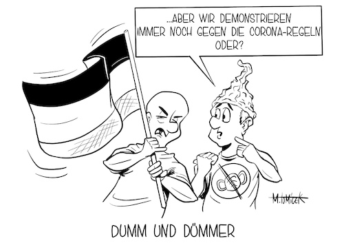 Cartoon: Dumm und Dümmer (medium) by Mirco Tomicek tagged rechtsradikale,rechts,nazis,reichsbürger,corona,gegener,leugner,covid19,reichsgebäude,reichstag,berlin,absperrung,demo,demonstration,protest,proteste,protestaktion,karikatur,cartoon,mirco,tomicek,rechtsradikale,rechts,nazis,reichsbürger,corona,gegener,leugner,covid19,reichsgebäude,reichstag,berlin,absperrung,demo,demonstration,protest,proteste,protestaktion,karikatur,cartoon,mirco,tomicek