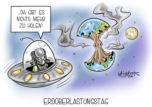 Cartoon: Erdüberlastungstag (medium) by Mirco Tomicek tagged erdüberlastungstag,erdüberlastung,erde,umwelt,welt,erneuerbar,erneuerbaren,ressourcen,2021,aufgebraucht,überlastung,auf,pump,natur,umweltschutz,naturschutz,menschen,verbrauch,verbrauchen,global,footprint,network,erdkugel,c02,ausstoß,cartoon,karikatur,pressekarikatur,mirco,tomicek,erdüberlastungstag,erdüberlastung,erde,umwelt,welt,erneuerbar,erneuerbaren,ressourcen,2021,aufgebraucht,überlastung,auf,pump,natur,umweltschutz,naturschutz,menschen,verbrauch,verbrauchen,global,footprint,network,erdkugel,c02,ausstoß,cartoon,karikatur,pressekarikatur,mirco,tomicek