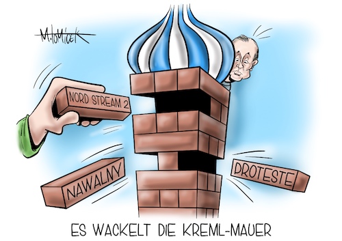 Es wackelt die Kreml-Mauer