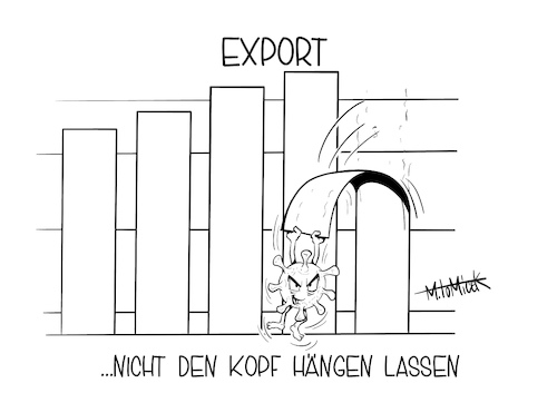 Cartoon: Export und Corona (medium) by Mirco Tomicek tagged export,corona,covid19,einbruch,einbrüche,wirtschaft,handel,industrie,karikatur,cartoon,tomicek,diagramm,export,corona,covid19,einbruch,einbrüche,wirtschaft,handel,industrie,karikatur,cartoon,tomicek,diagramm