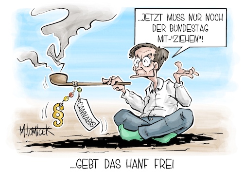 Cartoon: Gebt das Hanf frei (medium) by Mirco Tomicek tagged karl,lauterbach,hanf,cannabis,thc,legalisierung,bundeskabinett,gesetzentwurf,gesetz,entwurf,freigabe,anbau,joint,bundestag,gesundheit,gesundheitsminister,cartoon,karikatur,pressekarikatur,mirco,tomicek,karl,lauterbach,hanf,cannabis,thc,legalisierung,bundeskabinett,gesetzentwurf,gesetz,entwurf,freigabe,anbau,joint,bundestag,gesundheit,gesundheitsminister,cartoon,karikatur,pressekarikatur,mirco,tomicek