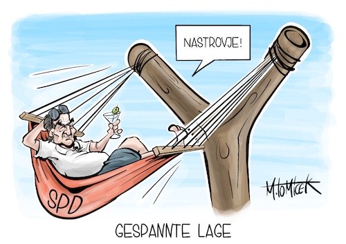 Cartoon: Gespannte Lage (medium) by Mirco Tomicek tagged spd,partei,ausschluss,gerhard,schröder,ex,kanzler,altkanzler,putin,russland,gasprom,nord,stream,ukraine,krieg,karikatur,pressekarikatur,cartoon,mirco,tomicek,spd,partei,ausschluss,gerhard,schröder,ex,kanzler,altkanzler,putin,russland,gasprom,nord,stream,ukraine,krieg,karikatur,pressekarikatur,cartoon,mirco,tomicek