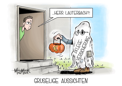 Cartoon: Gruselige Aussichten (medium) by Mirco Tomicek tagged pflegeversicherung,pflege,versicherung,versicherungen,pflegen,karl,lauterbach,finanzen,gesundheit,finanzkrise,halloween,süßes,saures,karikatur,pressekarikatur,cartoon,mirco,tomicek,pflegeversicherung,pflege,versicherung,versicherungen,pflegen,karl,lauterbach,finanzen,gesundheit,finanzkrise,halloween,süßes,saures,karikatur,pressekarikatur,cartoon,mirco,tomicek