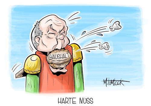 Cartoon: Harte Nuss (medium) by Mirco Tomicek tagged olaf,scholz,bundeskanzler,rede,regierungserklärung,erklärung,regierung,haushalt,urteil,haushaltsurteil,finanzen,ampel,koalition,ampelkoalition,nussknacker,cartoon,karikatur,pressekarikatur,mirco,tomicek,olaf,scholz,bundeskanzler,rede,regierungserklärung,erklärung,regierung,haushalt,urteil,haushaltsurteil,finanzen,ampel,koalition,ampelkoalition,nussknacker,cartoon,karikatur,pressekarikatur,mirco,tomicek