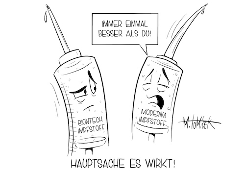 Cartoon: Hauptsache es wirkt! (medium) by Mirco Tomicek tagged moderna,biontech,us,konzern,usa,zulassung,corona,impfstoff,impfstoffe,impfungen,impfung,spritzen,covid19,lockdown,wirkung,arzt,medizin,studie,coronaimpfstoff,wirksam,nachgewiesen,risikogruppe,cartoon,karikatur,pressekarikatur,mirco,tomicek,moderna,biontech,us,konzern,usa,zulassung,corona,impfstoff,impfstoffe,impfungen,impfung,spritzen,covid19,lockdown,wirkung,arzt,medizin,studie,coronaimpfstoff,wirksam,nachgewiesen,risikogruppe,cartoon,karikatur,pressekarikatur,mirco,tomicek