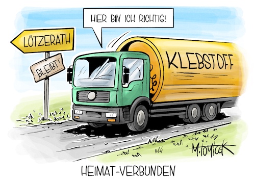 Cartoon: Heimat-Verbunden (medium) by Mirco Tomicek tagged klima,klimaprotest,lützerath,polizei,klimaaktivisten,aktivisten,klimaschützer,kohle,kohleabbau,abbau,rwe,dorf,energie,energiekonzern,konzern,klebstoff,karikatur,pressekarikatur,cartoon,mirco,tomicek,klima,klimaprotest,lützerath,polizei,klimaaktivisten,aktivisten,klimaschützer,kohle,kohleabbau,abbau,rwe,dorf,energie,energiekonzern,konzern,klebstoff,karikatur,pressekarikatur,cartoon,mirco,tomicek