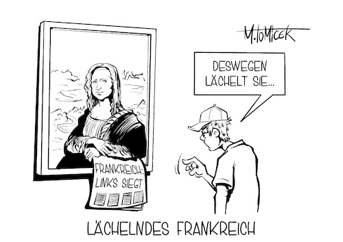 Lächelndes Frankreich