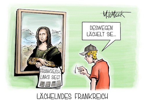 Lächelndes Frankreich