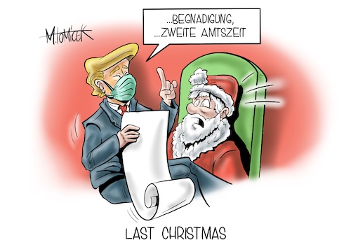 Cartoon: Last Christmas (medium) by Mirco Tomicek tagged donald,trump,us,usa,präsident,präsidentschaftswahl,wahl,wahlen,wähler,auszählungen,joe,biden,begnadigung,begnadigungen,anwalt,anwälte,weihnachten,weihnachtsmann,weihnachtszeiten,weihnachtswünsche,wünsche,geschenke,geschenk,weihnachtsgeschenk,heiligabend,bescherung,cartoon,karikatur,pressekarikatur,mirco,tomicek,amtszeit,amt,donald,trump,us,usa,präsident,präsidentschaftswahl,wahl,wahlen,wähler,auszählungen,joe,biden,begnadigung,begnadigungen,anwalt,anwälte,weihnachten,weihnachtsmann,weihnachtszeiten,weihnachtswünsche,wünsche,geschenke,geschenk,weihnachtsgeschenk,heiligabend,bescherung,cartoon,karikatur,pressekarikatur,mirco,tomicek,amtszeit,amt