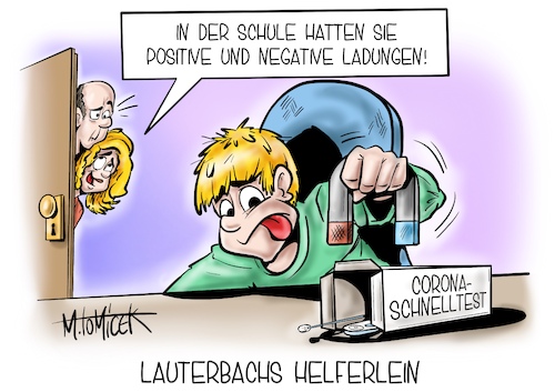 Cartoon: Lauterbachs Helferlein (medium) by Mirco Tomicek tagged schnelltest,corona,schnelltests,coronatest,selbsttest,karl,lauterbach,liste,test,angekündigt,omikron,variante,mutation,paul,ehrlich,instituts,virus,viren,positiv,negativ,ergebnis,nachweis,2g,plus,schule,schüler,schulanfang,winterferien,erster,schultag,schülerinnen,lehrer,cartoon,karikatur,pressekarikatur,mirco,tomicek,schnelltest,corona,schnelltests,coronatest,selbsttest,karl,lauterbach,liste,test,angekündigt,omikron,variante,mutation,paul,ehrlich,instituts,virus,viren,positiv,negativ,ergebnis,nachweis,2g,plus,schule,schüler,schulanfang,winterferien,erster,schultag,schülerinnen,lehrer,cartoon,karikatur,pressekarikatur,mirco,tomicek