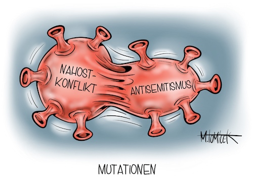 Cartoon: Mutationen (medium) by Mirco Tomicek tagged bundestag,diskutiert,debatte,lage,nahost,konflikt,nahostkonflikt,antisemitismus,antisemitisch,palästinenser,hamas,bekämpfung,virus,viren,cartoon,karikatur,pressekarikatur,mirco,tomicek,bundestag,diskutiert,debatte,lage,nahost,konflikt,nahostkonflikt,antisemitismus,antisemitisch,palästinenser,hamas,bekämpfung,virus,viren,cartoon,karikatur,pressekarikatur,mirco,tomicek