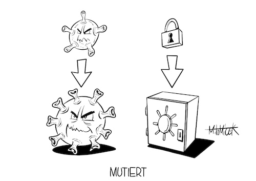 Cartoon: Mutiert (medium) by Mirco Tomicek tagged corona,virus,harter,lockdown,shutdown,verlängerung,verlängert,scharfer,verschärft,mutiert,mutation,kanzleramt,angela,merkel,viren,maßnahmen,reglen,regelungen,kontakteinschränkungen,kontakt,kontaktbeschränkung,ffp2,maske,masken,homeoffice,arbeit,zuhause,arbeiten,heimarbeit,office,cartoon,karikatur,pressekarikatur,mirco,tomicek,corona,virus,harter,lockdown,shutdown,verlängerung,verlängert,scharfer,verschärft,mutiert,mutation,kanzleramt,angela,merkel,viren,maßnahmen,reglen,regelungen,kontakteinschränkungen,kontakt,kontaktbeschränkung,ffp2,maske,masken,homeoffice,arbeit,zuhause,arbeiten,heimarbeit,office,cartoon,karikatur,pressekarikatur,mirco,tomicek