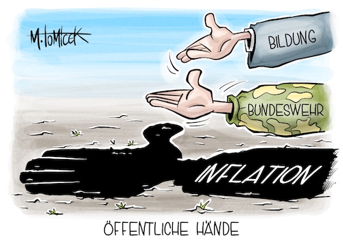 Cartoon: Öffentliche Hände (medium) by Mirco Tomicek tagged bildungsgipfel,bildung,schule,schüler,lehrer,lehrerinnen,schulen,geld,gipfel,schulsystem,sondervermögen,vermögen,bundeswehr,militär,wehr,soldaten,soldat,eva,högl,ausrüstung,olaf,scholz,inflation,cartoon,karikatur,pressekarikatur,mirco,tomicek,bildungsgipfel,bildung,schule,schüler,lehrer,lehrerinnen,schulen,geld,gipfel,schulsystem,sondervermögen,vermögen,bundeswehr,militär,wehr,soldaten,soldat,eva,högl,ausrüstung,olaf,scholz,inflation,cartoon,karikatur,pressekarikatur,mirco,tomicek