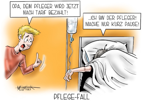 Cartoon: Pflege-Fall (medium) by Mirco Tomicek tagged pflegereform,reform,pflegekräfte,pflege,streit,löhne,geld,gehälter,lohn,arbeit,tarif,tarife,gesetz,gesetzespläne,bundesgesundheitsminister,jens,spahn,kabinett,zuzahlung,zahlung,heim,altenheim,pflegebedürftige,cartoon,karikatur,pressekarikatur,mirco,tomicek,pflegereform,reform,pflegekräfte,pflege,streit,löhne,geld,gehälter,lohn,arbeit,tarif,tarife,gesetz,gesetzespläne,bundesgesundheitsminister,jens,spahn,kabinett,zuzahlung,zahlung,heim,altenheim,pflegebedürftige,cartoon,karikatur,pressekarikatur,mirco,tomicek