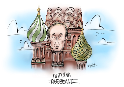 Cartoon: Putopia (medium) by Mirco Tomicek tagged putin,wladimir,russland,moskau,volksabstimmung,macht,abstimmung,wahl,wahlen,präsident,russisch,russia,karikatur,cartoon,mirco,tomicek,putin,wladimir,russland,moskau,volksabstimmung,macht,abstimmung,wahl,wahlen,präsident,russisch,russia,karikatur,cartoon,mirco,tomicek