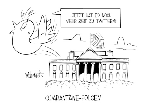 Cartoon: Quarantäne-Folgen (medium) by Mirco Tomicek tagged donald,trump,corona,melania,covid19,coronavirus,test,coronatest,positiv,amtsinhaber,us,präsident,president,usa,amerika,weißes,haus,twitter,twittern,quarantäne,folgen,impfstoff,smartphone,socialmedia,media,infiziert,angesteckt,presse,pressekarikatur,karikatur,cartoon,mirco,tomicek,donald,trump,corona,melania,covid19,coronavirus,test,coronatest,positiv,amtsinhaber,us,präsident,president,usa,amerika,weißes,haus,twitter,twittern,quarantäne,folgen,impfstoff,smartphone,socialmedia,media,infiziert,angesteckt,presse,pressekarikatur,karikatur,cartoon,mirco,tomicek