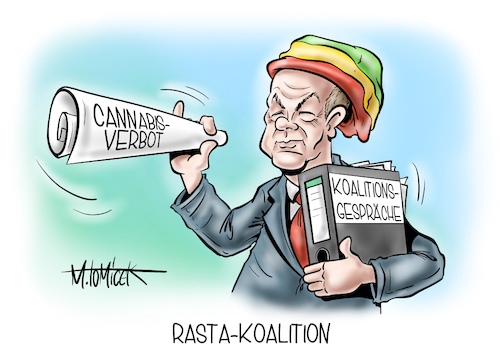 Cartoon: Rasta-Koalition (medium) by Mirco Tomicek tagged ampelkoalition,koalition,ampel,koalitionsgespräche,koalitionsgespräch,gespräche,spd,fdp,grüne,olaf,scholz,legal,legalisierung,cannabis,hanf,thc,joint,modellprojekt,sondierung,polizeigewerkschaft,warnt,konsum,polizei,rasta,rastafari,cartoon,karikatur,pressekarikatur,mirco,tomicek,ampelkoalition,koalition,ampel,koalitionsgespräche,koalitionsgespräch,gespräche,spd,fdp,grüne,olaf,scholz,legal,legalisierung,cannabis,hanf,thc,joint,modellprojekt,sondierung,polizeigewerkschaft,warnt,konsum,polizei,rasta,rastafari,cartoon,karikatur,pressekarikatur,mirco,tomicek