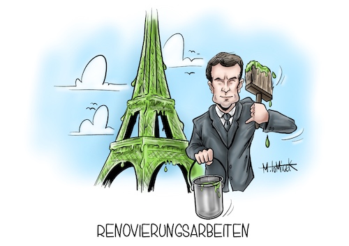 Cartoon: Renovierungsarbeiten (medium) by Mirco Tomicek tagged emmanuel,macron,frankreich,kommunalwahlen,kommunalwahl,france,grün,grüne,welle,neues,team,paris,regierung,reformpolitik,corona,krisenteam,krisenmanagement,karikatur,cartoon,mirco,tomicek,emmanuel,macron,frankreich,kommunalwahlen,kommunalwahl,france,grün,grüne,welle,neues,team,paris,regierung,reformpolitik,corona,krisenteam,krisenmanagement,karikatur,cartoon,mirco,tomicek