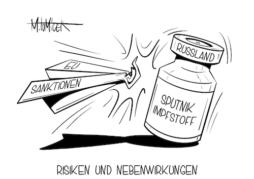 Cartoon: Risiken und Nebenwirkungen (medium) by Mirco Tomicek tagged eu,sanktion,sanktionen,russland,europa,alexej,nawalny,kremlkritiker,kreml,kritiker,politiker,impfstoff,impfung,impfmittel,sputnik,corona,covid19,virus,viren,putin,moskau,vergiftet,vergiftung,verhaftet,demonstration,cartoon,karikatur,pressekarikatur,mirco,tomicek,eu,sanktion,sanktionen,russland,europa,alexej,nawalny,kremlkritiker,kreml,kritiker,politiker,impfstoff,impfung,impfmittel,sputnik,corona,covid19,virus,viren,putin,moskau,vergiftet,vergiftung,verhaftet,demonstration,cartoon,karikatur,pressekarikatur,mirco,tomicek