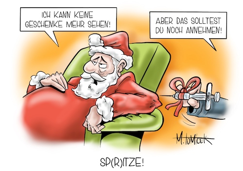 Cartoon: Spritze! (medium) by Mirco Tomicek tagged corona,covid19,impfstoff,impfstoffe,impfungen,impfung,impfstart,start,starten,impf,impfe,impfzentrum,impfzentren,medizin,spritze,virus,mutation,mutiert,weihnachten,weihnachtsmann,geschenk,geschenke,weihnachtsgeschenk,pfizer,biontech,antikörper,startschuss,termin,risiko,risikogruppe,gruppe,rentner,senioren,cartoon,karikatur,pressekarikatur,mirco,tomicek,corona,covid19,impfstoff,impfstoffe,impfungen,impfung,impfstart,start,starten,impf,impfe,impfzentrum,impfzentren,medizin,spritze,virus,mutation,mutiert,weihnachten,weihnachtsmann,geschenk,geschenke,weihnachtsgeschenk,pfizer,biontech,antikörper,startschuss,termin,risiko,risikogruppe,gruppe,rentner,senioren,cartoon,karikatur,pressekarikatur,mirco,tomicek