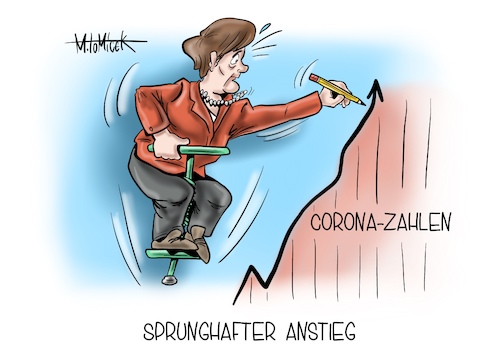 Cartoon: Sprunghafter Anstieg (medium) by Mirco Tomicek tagged angela,merkel,kanzlerin,bürgermeistern,bürgermeister,oberbürgermeister,treffen,virtuell,video,videokonferenz,videochat,corona,werte,covid19,sprunghafter,anstieg,fallzahlen,zahlen,infiziert,infektionen,erkrankung,erkrankungen,virus,viren,presse,pressekarikatur,karikatur,cartoon,mirco,tomicek,angela,merkel,kanzlerin,bürgermeistern,bürgermeister,oberbürgermeister,treffen,virtuell,video,videokonferenz,videochat,corona,werte,covid19,sprunghafter,anstieg,fallzahlen,zahlen,infiziert,infektionen,erkrankung,erkrankungen,virus,viren,presse,pressekarikatur,karikatur,cartoon,mirco,tomicek