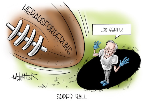 Cartoon: Super Ball (medium) by Mirco Tomicek tagged joe,biden,us,außenpolitik,politik,diplomatie,comeback,usa,präsident,rückkehr,zu,alten,werten,trump,super,ball,bowl,amerika,america,herausforderung,cartoon,karikatur,pressekarikatur,mirco,tomicek,joe,biden,us,außenpolitik,politik,diplomatie,comeback,usa,präsident,rückkehr,zu,alten,werten,trump,super,ball,bowl,amerika,america,herausforderung,cartoon,karikatur,pressekarikatur,mirco,tomicek