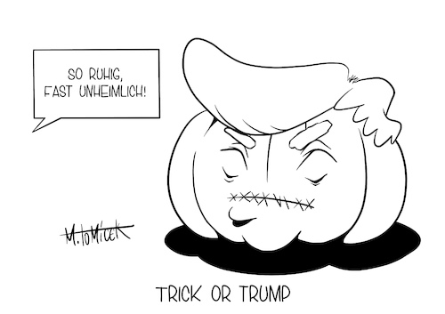 Cartoon: Trick or Trump (medium) by Mirco Tomicek tagged donald,trump,joe,biden,usa,us,wahlen,wahlkampf,präsident,präsidentschaftswahl,amerika,america,tv,duell,debatte,fernseh,fernsehen,oktober,halloween,kürbis,ruhig,stille,tvdebatte,wählen,vote,election,president,cartoon,karikatur,pressekarikatur,mirco,tomicek,donald,trump,joe,biden,usa,us,wahlen,wahlkampf,präsident,präsidentschaftswahl,amerika,america,tv,duell,debatte,fernseh,fernsehen,oktober,halloween,kürbis,ruhig,stille,tvdebatte,wählen,vote,election,president,cartoon,karikatur,pressekarikatur,mirco,tomicek