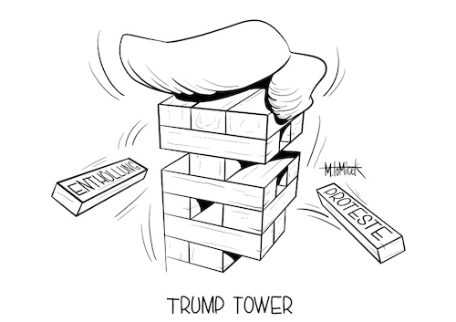 Cartoon: Trump Tower (medium) by Mirco Tomicek tagged donald,trump,enthüllung,proteste,enthüllungs,buch,bolton,china,unterstützung,wahl,usa,us,amerika,präsident,karikatur,cartoon,tomicek,donald,trump,enthüllung,proteste,enthüllungs,buch,bolton,china,unterstützung,wahl,usa,us,amerika,präsident,karikatur,cartoon,tomicek