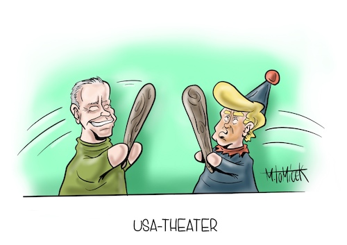 Cartoon: USA-Theater (medium) by Mirco Tomicek tagged donald,trump,joe,biden,tv,debatte,show,treffen,kandidaten,usa,us,amerika,präsident,president,präsidentschaftswahl,wahl,wahlkampf,kandidatur,election,2020,wahlen,america,puppentheater,theater,television,diskutieren,diskussionen,cartoon,karikatur,mirco,tomicek,donald,trump,joe,biden,tv,debatte,show,treffen,kandidaten,usa,us,amerika,präsident,president,präsidentschaftswahl,wahl,wahlkampf,kandidatur,election,2020,wahlen,america,puppentheater,theater,television,diskutieren,diskussionen,cartoon,karikatur,mirco,tomicek