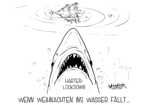 Cartoon: Weihnachten ins Wasser fällt... (medium) by Mirco Tomicek tagged harter,lockdown,lock,down,shutdown,sachsen,beschließt,montag,maßnahmen,maßnahme,schließung,schule,schulen,schüler,geschäfte,einzelhandel,läden,laden,markus,söder,lockerung,lockerungen,feiertage,weihnachtsfeiertage,weihnachten,feier,weihnachtsfeier,tannebaum,weiße,hai,corona,covid19,pandemie,virus,impfung,silvester,neu,jahr,bekämpfung,cartoon,karikatur,pressekarikatur,mirco,tomicek,harter,lockdown,lock,down,shutdown,sachsen,beschließt,montag,maßnahmen,maßnahme,schließung,schule,schulen,schüler,geschäfte,einzelhandel,läden,laden,markus,söder,lockerung,lockerungen,feiertage,weihnachtsfeiertage,weihnachten,feier,weihnachtsfeier,tannebaum,weiße,hai,corona,covid19,pandemie,virus,impfung,silvester,neu,jahr,bekämpfung,cartoon,karikatur,pressekarikatur,mirco,tomicek