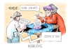 Cartoon: Ausblicke (small) by Mirco Tomicek tagged rente,rentendebatte,debatte,frührente,arbeiten,arbeit,rentenreform,ki,künstliche,intelligenz,karikatur,cartoon,pressekarikatur,mirco,tomicek