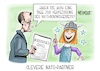 Cartoon: Clevere Nato-Partner (small) by Mirco Tomicek tagged nato,partner,gipfeltreffen,nordischer,gipfel,norden,nord,finnland,norwegen,dänemark,island,friedrich,merz,reise,russland,putin,krieg,ukraine,sicherheit,verteidigung,wickie,und,die,starken,männer,karikatur,pressekarikatur,cartoon,mirco,tomicek