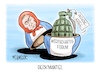 Cartoon: Deckmantel (small) by Mirco Tomicek tagged ukraine,krieg,wladimir,putin,st,petersburger,wirtschaft,wirtschaftsforum,forum,russland,kreml,karikatur,cartoon,pressekarikatur,mirco,tomicek