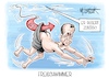 Cartoon: Freischwimmer (small) by Mirco Tomicek tagged cdu,chef,friedrich,merz,afd,zusammenarbeit,aussage,zurückrudern,kritik,kommunal,sommerinterview,karikatur,pressekarikatur,cartoon,mirco,tomicek