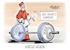 Cartoon: Kreuz-Heben (small) by Mirco Tomicek tagged konklave,papst,wahl,wahlen,vatikan,rom,kirche,oberhaupt,weißer,schwarzer,rauch,kapelle,kandidaten,kardinäle,religion,gym,sport,kreuzheben,deadlift,kraftsport,karikatur,pressekarikatur,cartoon,mirco,tomicek