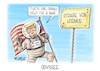 Cartoon: Odyssee (small) by Mirco Tomicek tagged straße,von,hormus,usa,amerika,iran,waffenpause,pause,waffenruhe,frieden,verhandlungen,donald,trump,öl,ölpreise,energiepreise,benzin,tanken,mond,mission,rakete,astronauten,mondfahrt,mondrakete,artemis,ii,karikatur,cartoon,pressekarikatur,mirco,tomicek