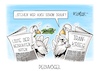 Cartoon: Pechvögel (small) by Mirco Tomicek tagged libanon,angriffe,waffenruhe,waffen,ruhe,frieden,friedensverhandlungen,verhandlungen,usa,amerika,iran,nahost,krieg,weltnaturschutz,naturschutz,rote,liste,der,bedrohten,arten,tierarten,tiere,friedenstaube,karikatur,cartoon,pressekarikatur,mirco,tomicek
