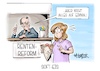 Cartoon: Soft-Eis (small) by Mirco Tomicek tagged rente,renten,rentenexperten,rentenreform,reformen,friedrich,merz,koalition,regierung,karikatur,cartoon,pressekarikatur,mirco,tomicek