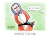 Cartoon: Syrischer Flüchtling (small) by Mirco Tomicek tagged syrien,assad,sturz,syrisch,rebellen,flucht,moskau,russland,friedenstaube,karikatur,pressekarikatur,cartoon,mirco,tomicek