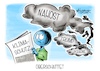 Cartoon: Überschattet (small) by Mirco Tomicek tagged weltklima,weltklimakonferenz,konferenz,zwischenkonferenz,bonn,klimaschutz,klima,weltklimaschutz,welt,umwelt,kriege,krieg,ukraine,israel,iran,nahost,angriffe,raketen,donald,trump,usa,karikatur,pressekarikatur,cartoon,mirco,tomicek
