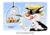 Cartoon: Vertrauenssache (small) by Mirco Tomicek tagged nahost,krieg,iran,usa,amerika,us,präsident,donald,trump,frieden,friedensplan,einigung,deal,friedensverhandlung,friedensverhandlungen,verhandlungen,looney,tunes,tweety,sylvester,waffenruhe,karikatur,cartoon,pressekarikatur,mirco,tomicek