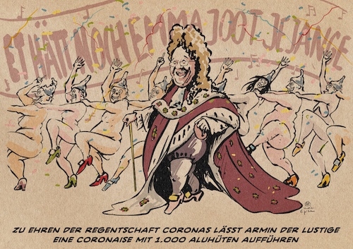 Cartoon: Armin der Lustige (medium) by Guido Kuehn tagged laschetfeiert,armin,laschet,corona,laschetfeiert,armin,laschet,corona