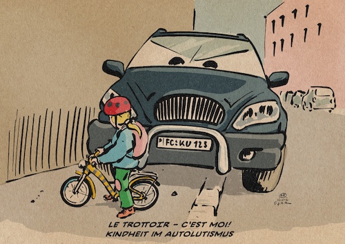 Cartoon: Autolutismus (medium) by Guido Kuehn tagged auto,mobilität,auto,mobilität