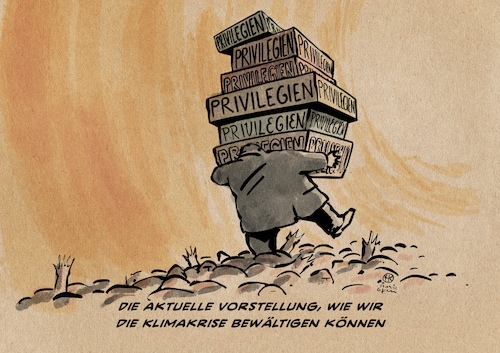 Cartoon: Der Plan (medium) by Guido Kuehn tagged klima,klima
