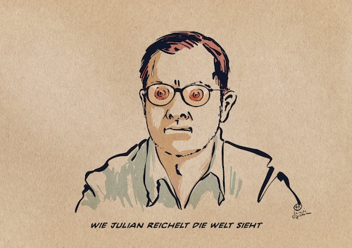 Cartoon: Julian Reichelts Bild der Welt (medium) by Guido Kuehn tagged reichelt,julian,bild,sexismus,zeitung,skandal,axel,springer,reichelt,julian,bild,sexismus,zeitung,skandal,axel,springer