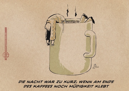 Cartoon: Kaffee! (medium) by Guido Kuehn tagged kaffee,kaffee