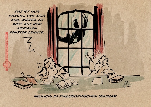 Cartoon: Precht (medium) by Guido Kuehn tagged precht,krieg,ukraine,philosophie,precht,krieg,ukraine,philosophie