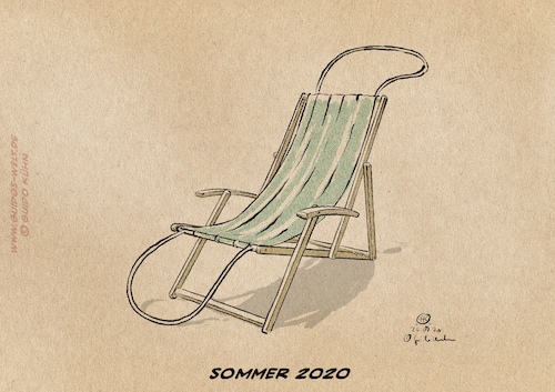 Cartoon: Sommer 2020 (medium) by Guido Kuehn tagged corona,covid19,covidioten,corona,covid19,covidioten