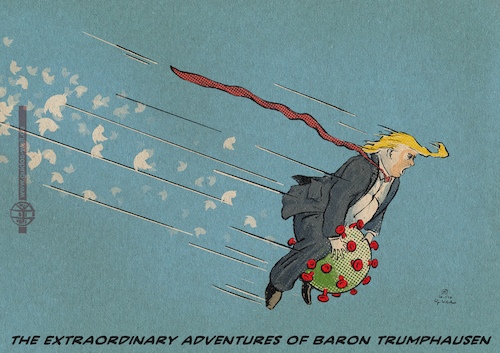 Cartoon: Trumphausen (medium) by Guido Kuehn tagged usa,trump,usa,trump